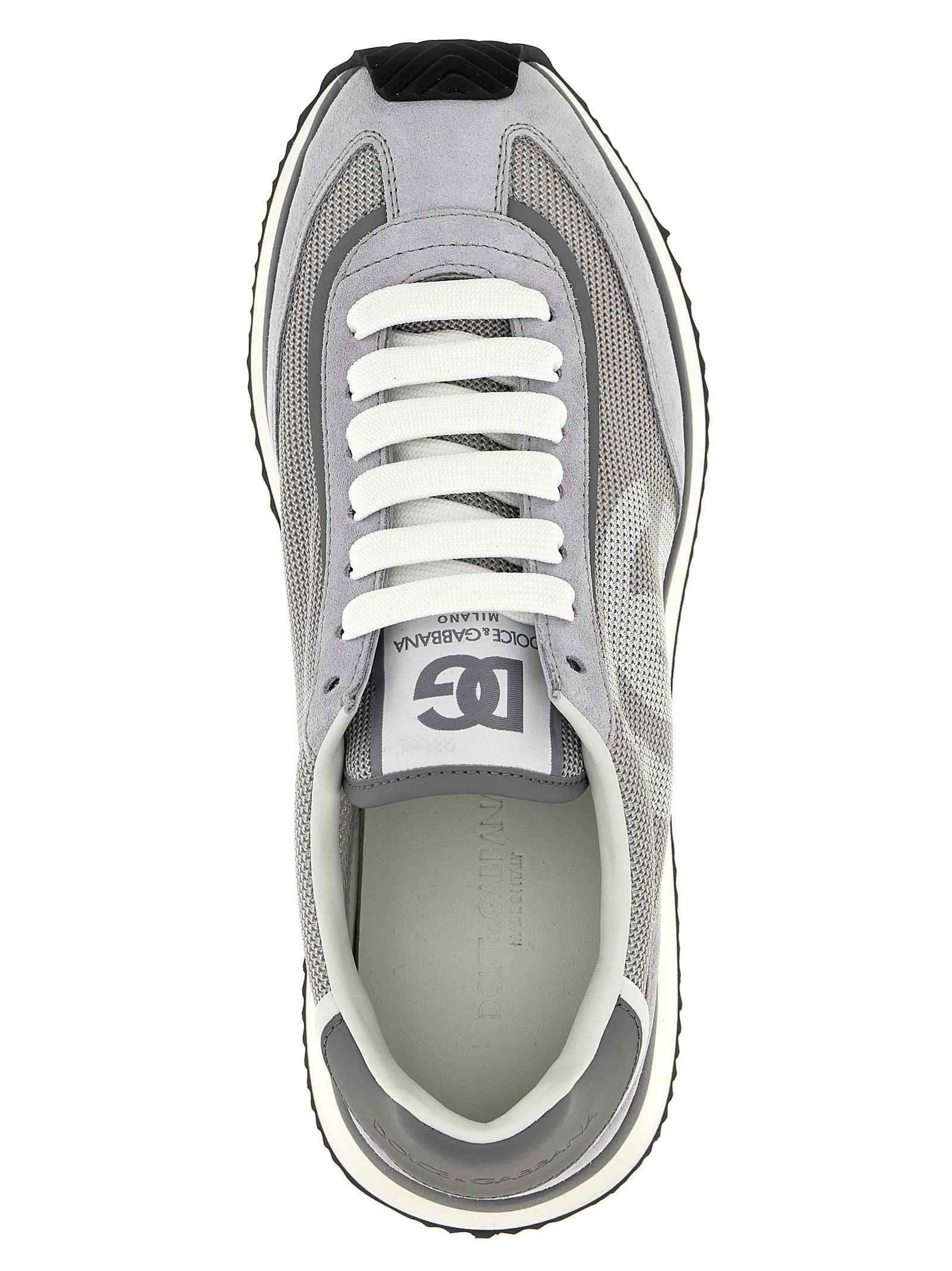 Gray Calfskin Athletic Sneakers