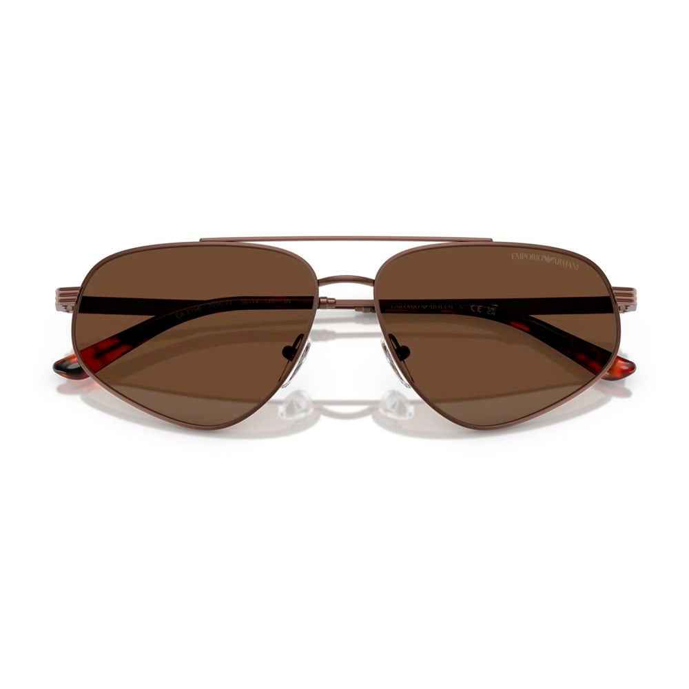 Brown Metal Sunglasses