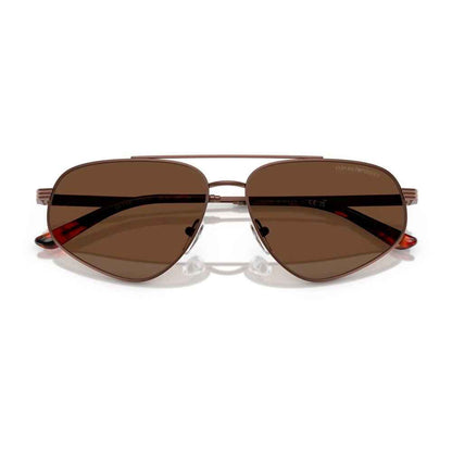 Brown Metal Sunglasses