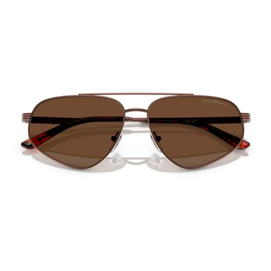 Brown Metal Sunglasses