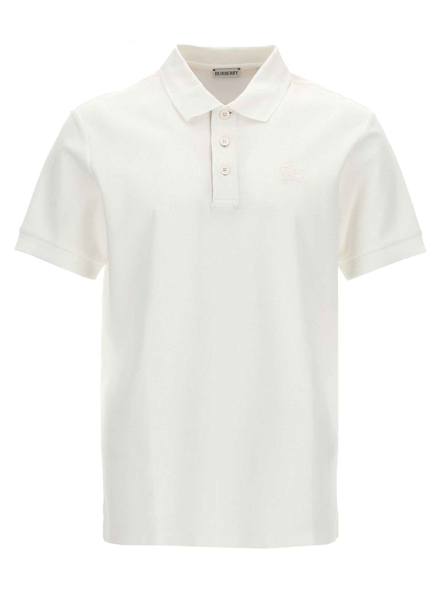 White Cotton Polo Shirt