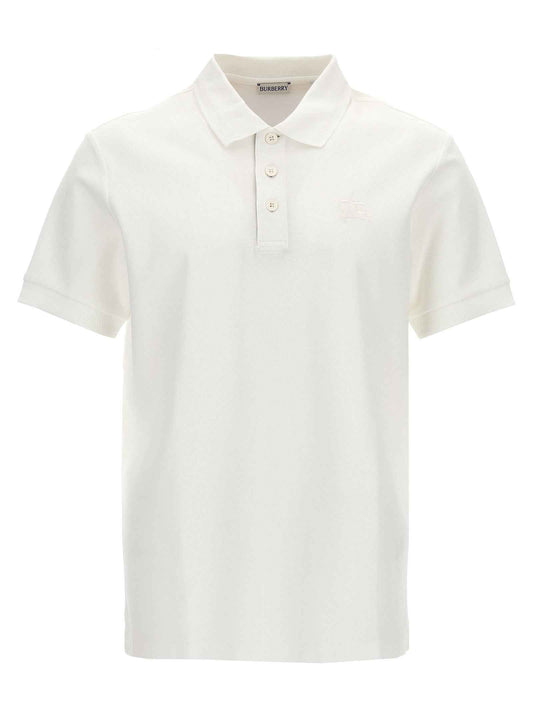 White Cotton Polo Shirt