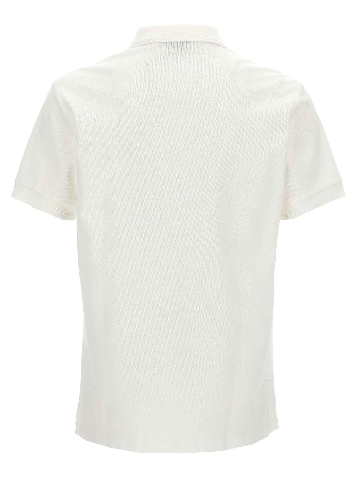 White Cotton Polo Shirt