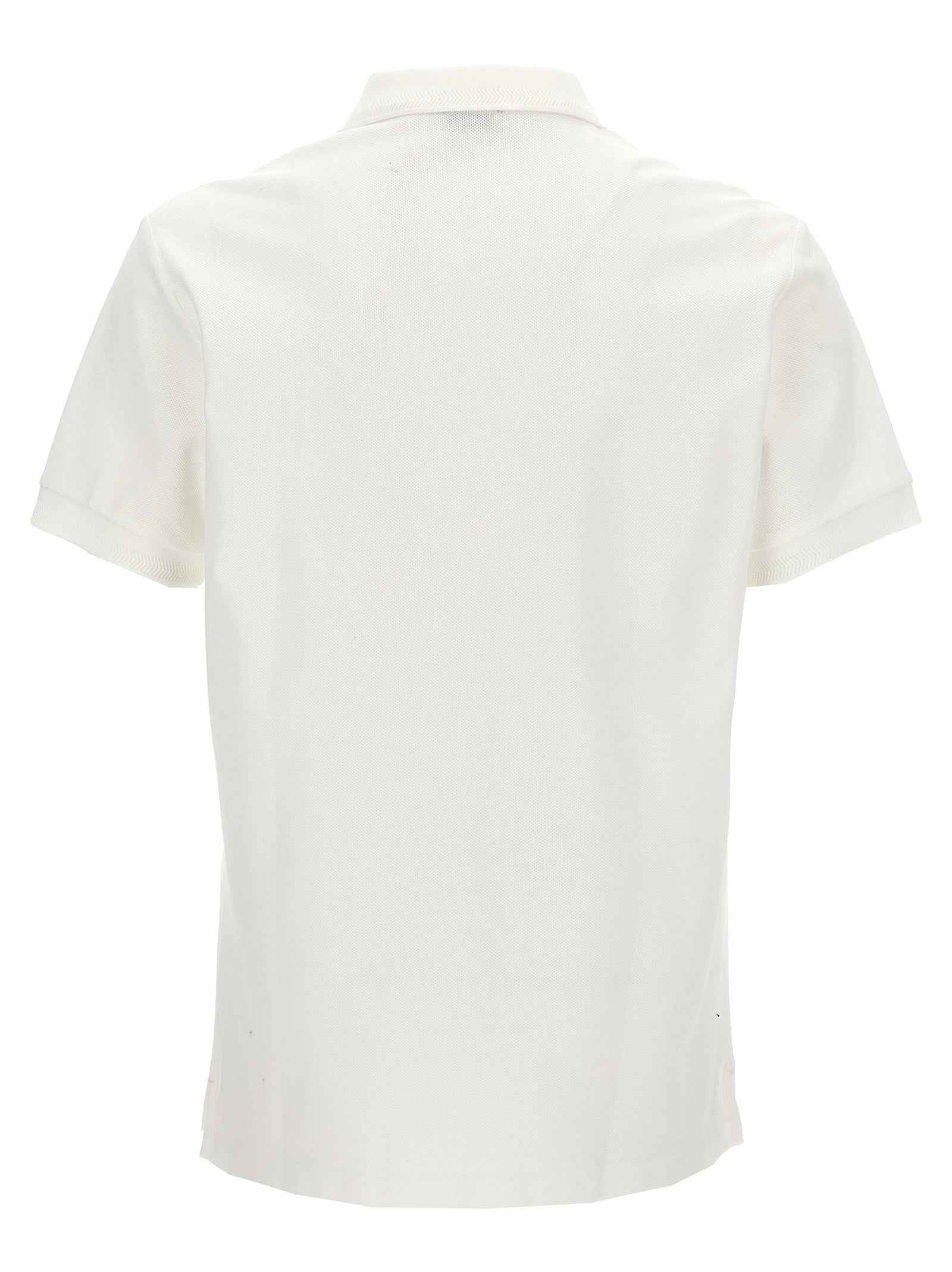 White Cotton Polo Shirt