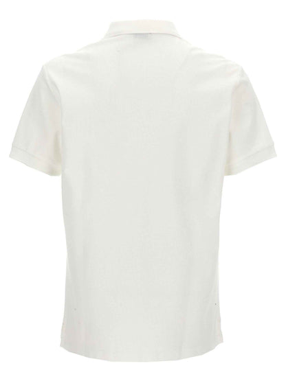 White Cotton Polo Shirt