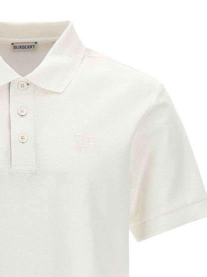 White Cotton Polo Shirt