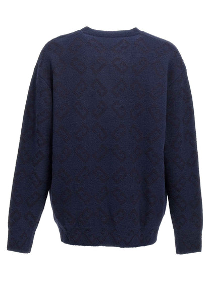 Blue Wool Cardigan