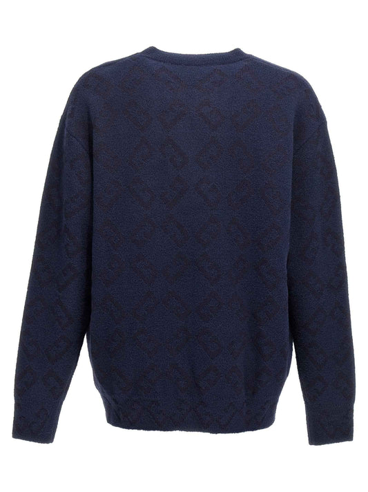 Blue Wool Cardigan