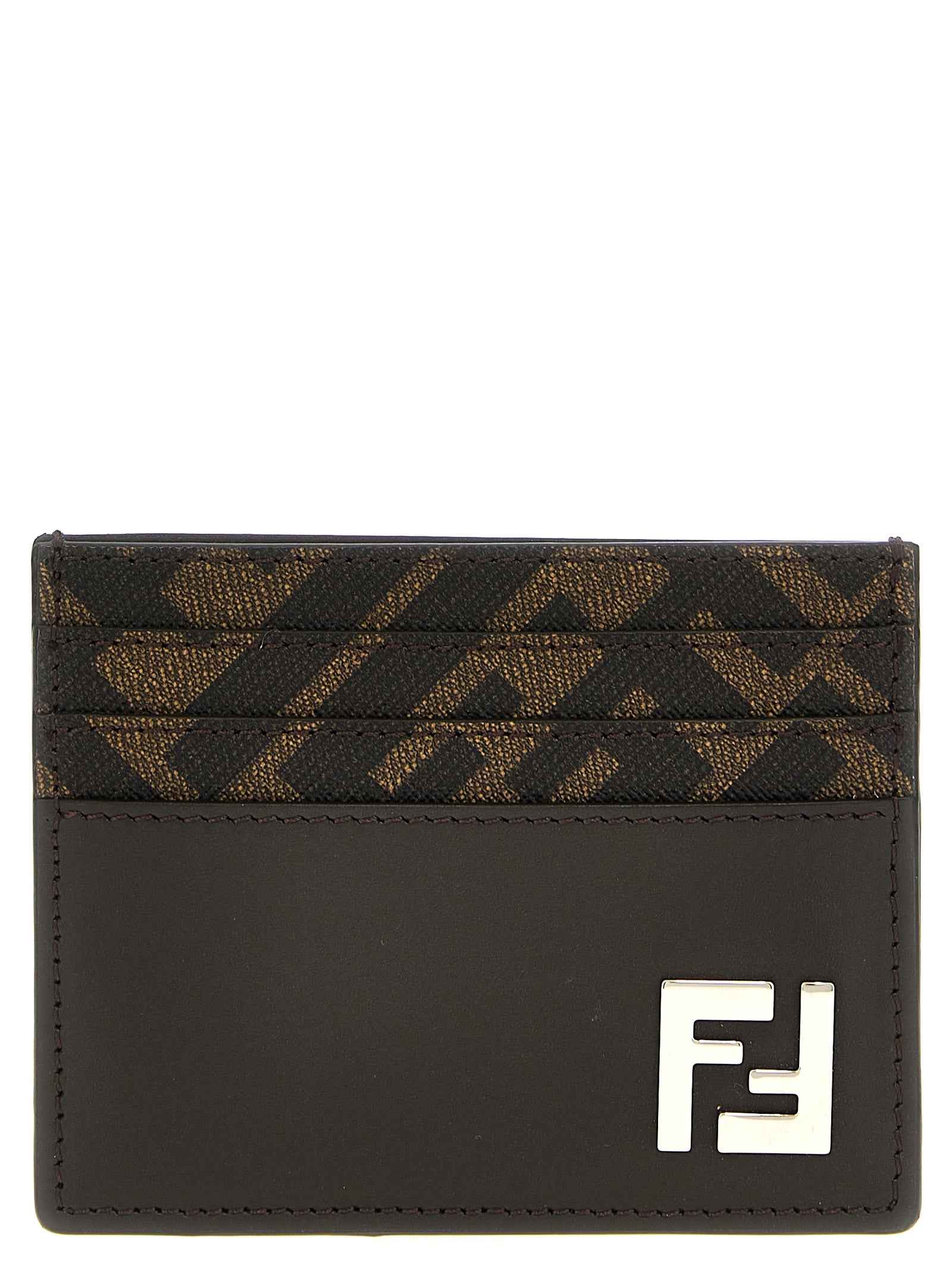 Brown Calf Leather Bos Taurus Cardholder