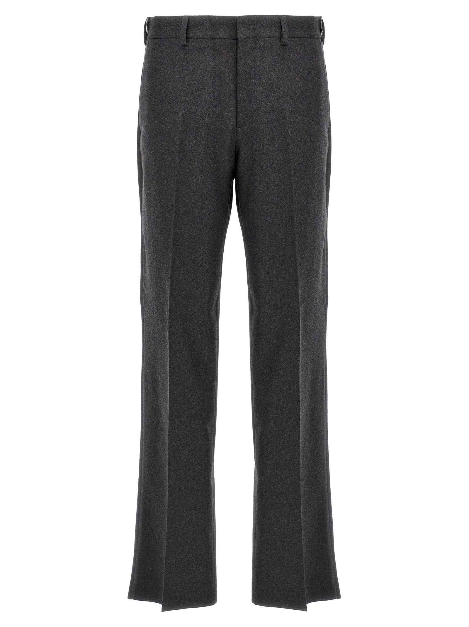 Gray Cashmere Casual Pants