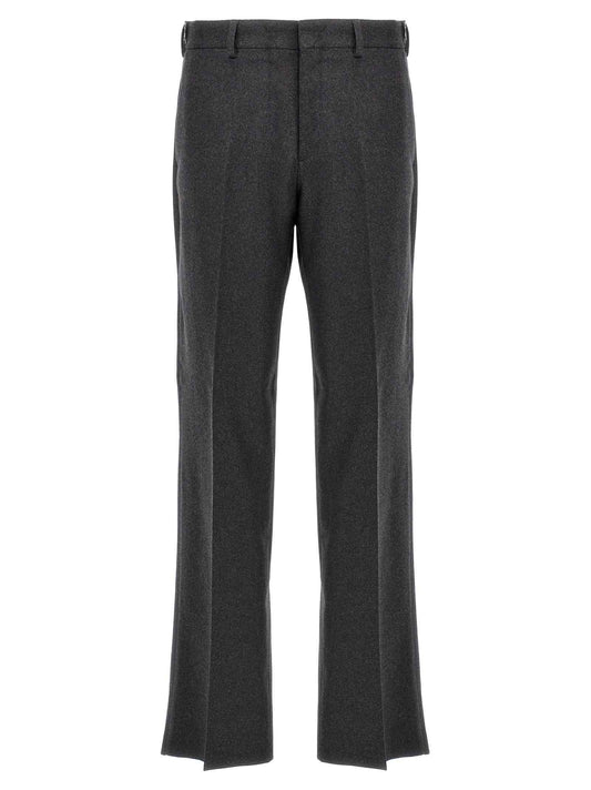 Gray Cashmere Casual Pants