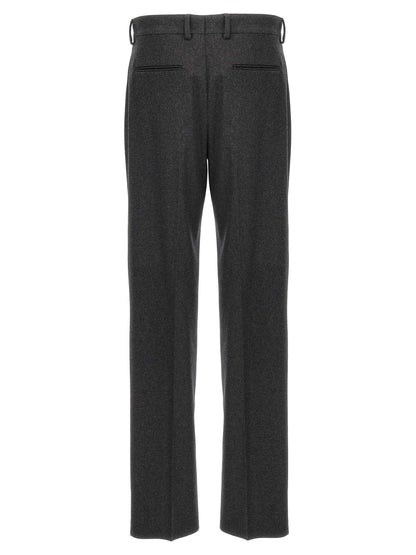 Gray Cashmere Casual Pants
