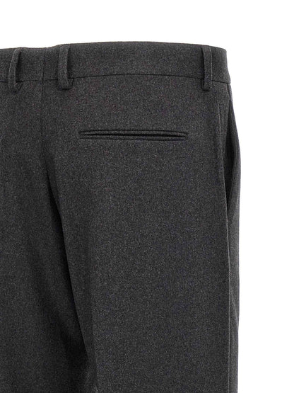 Gray Cashmere Casual Pants