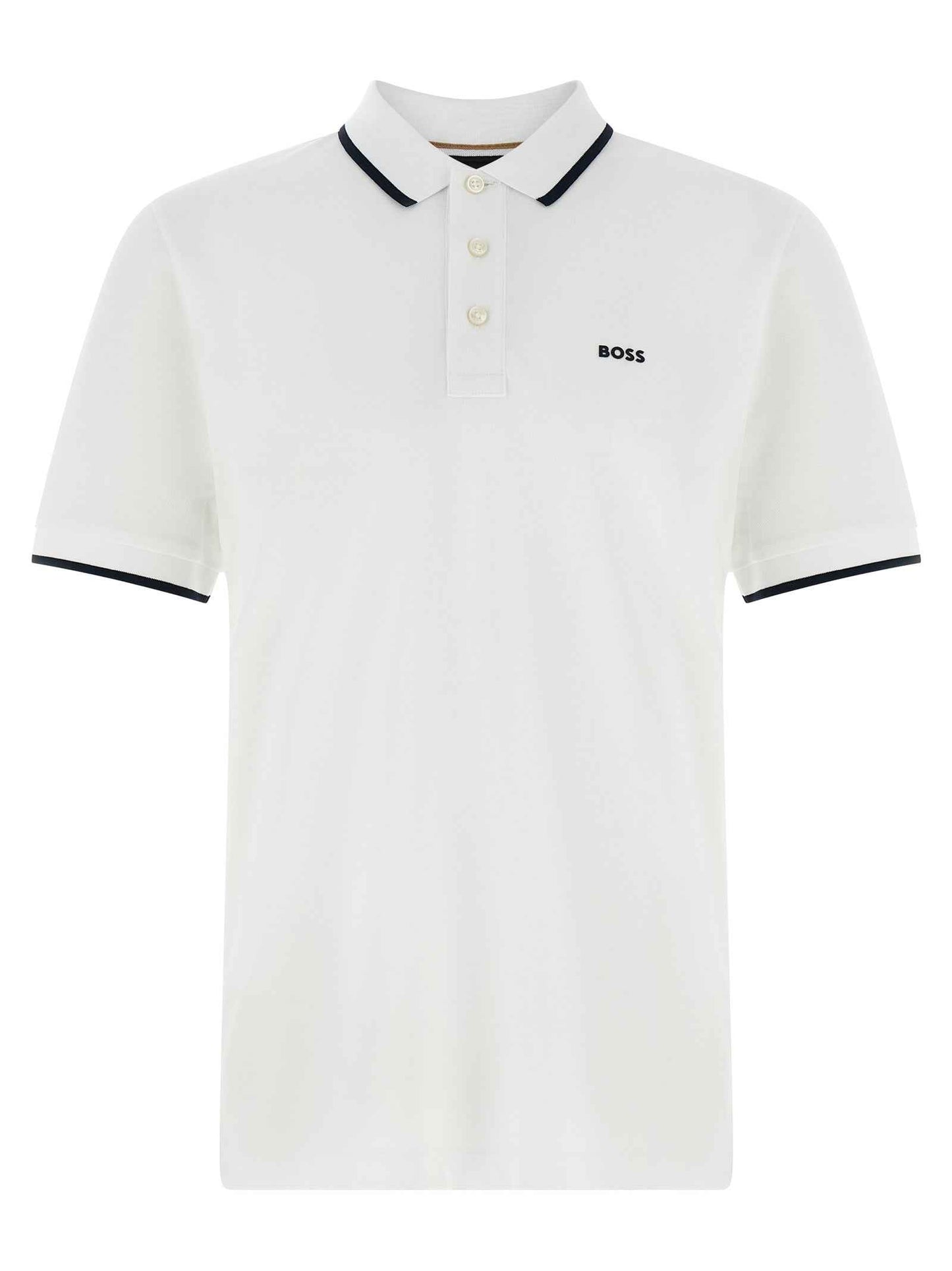 White Cotton Polo Shirt