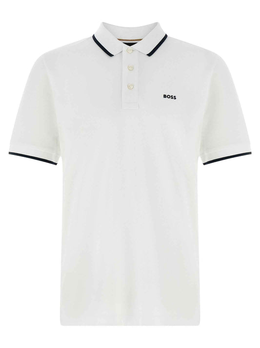 White Cotton Polo Shirt