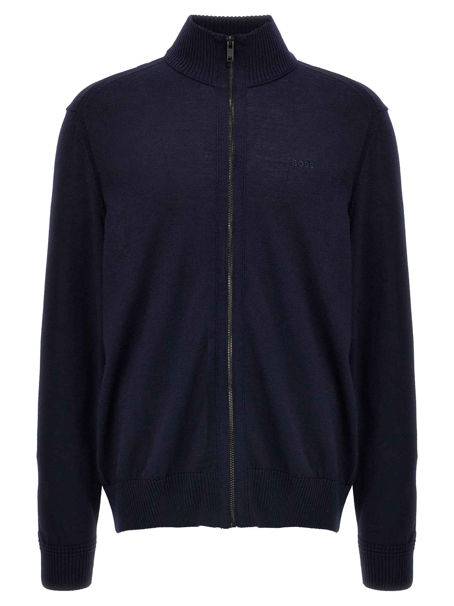 Blue Wool Cardigan