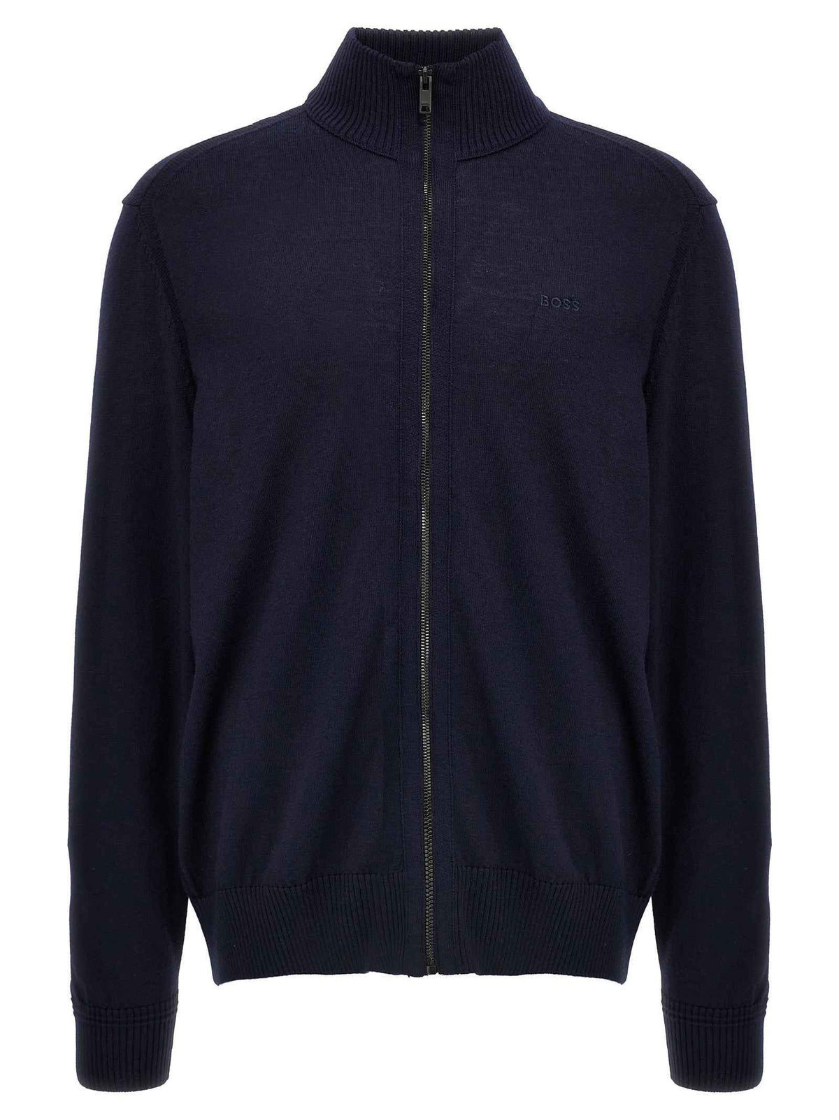 Blue Wool Cardigan