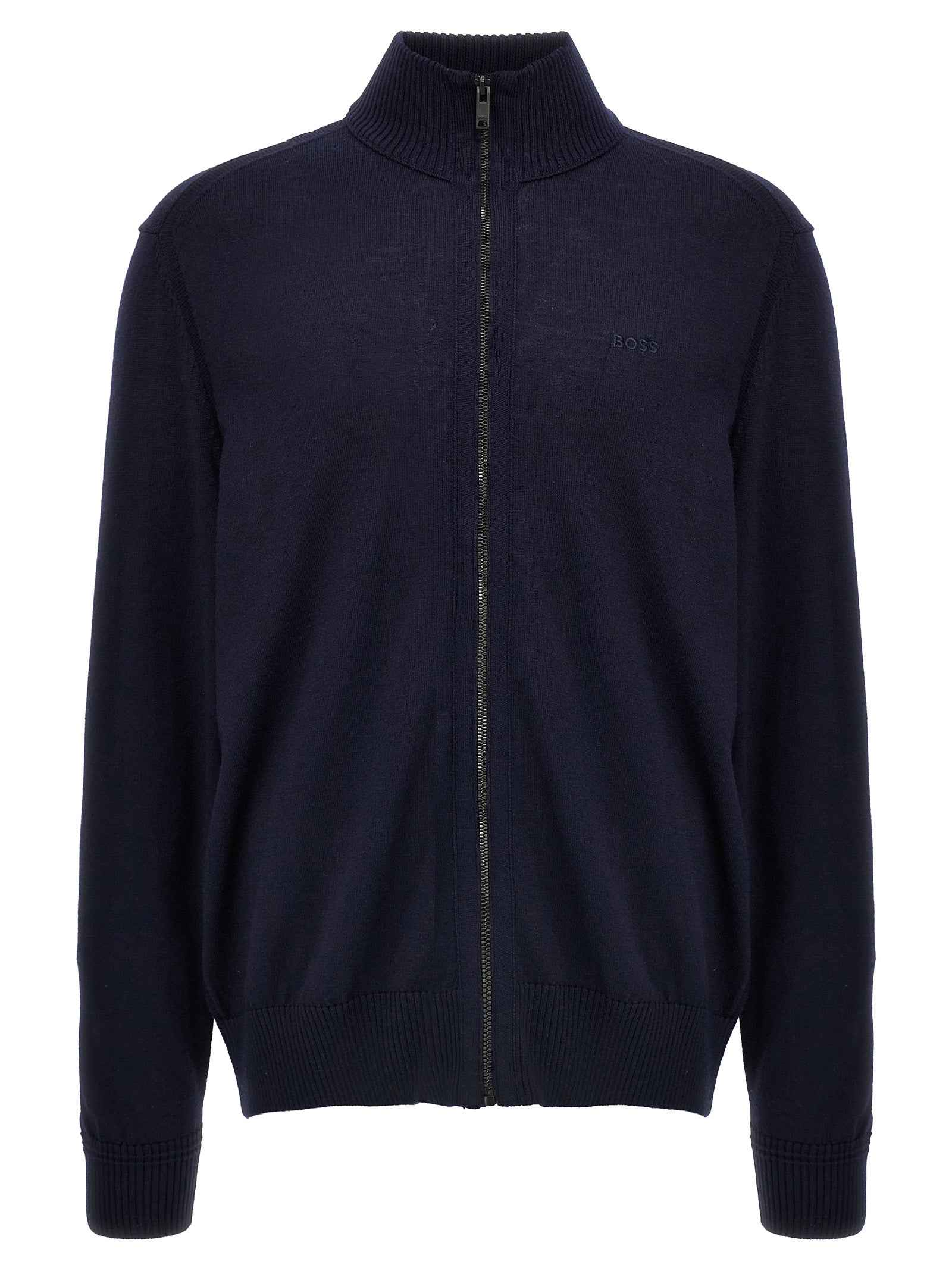 Blue Wool Cardigan