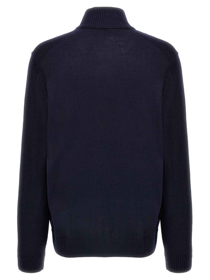 Blue Wool Cardigan