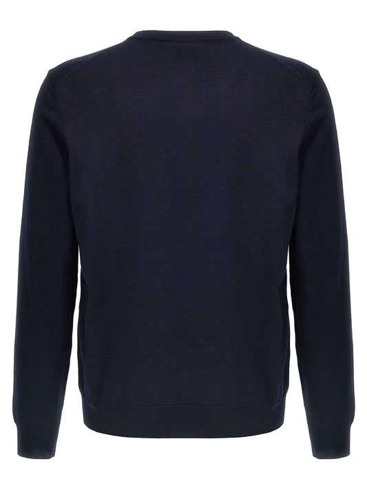 Blue Virgin Wool Cardigan