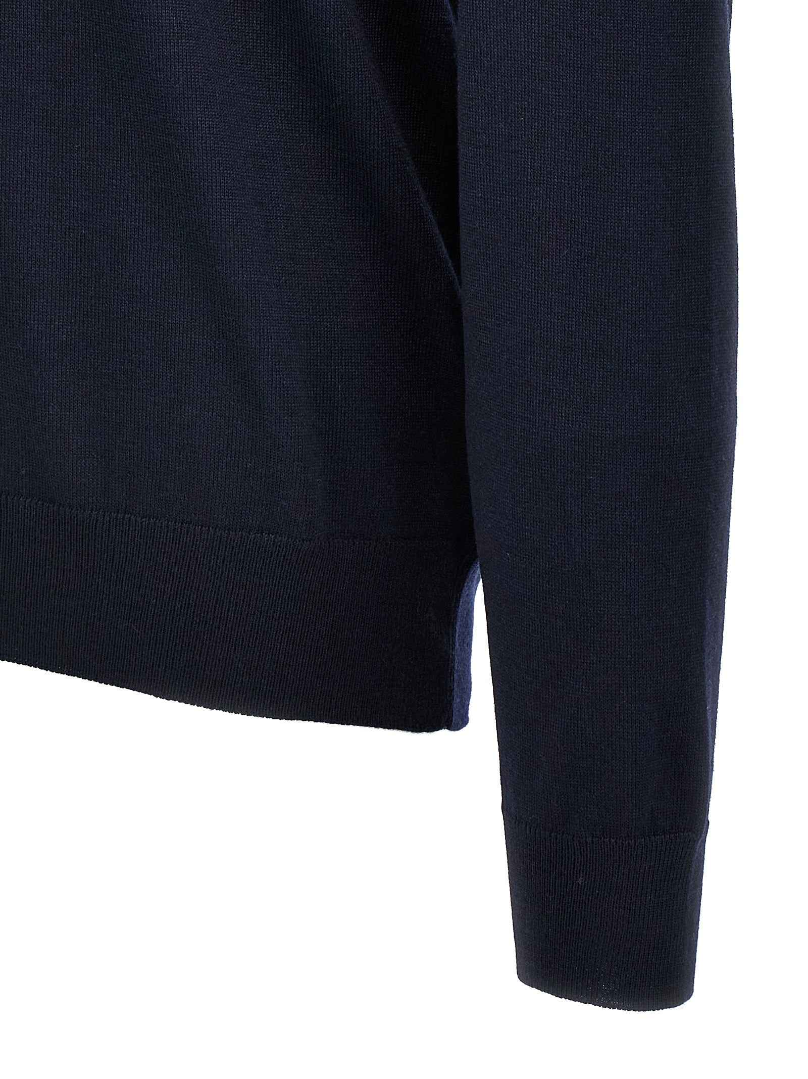Blue Virgin Wool Cardigan