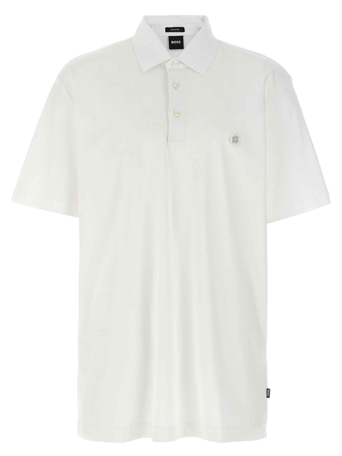 White Cotton Polo Shirt