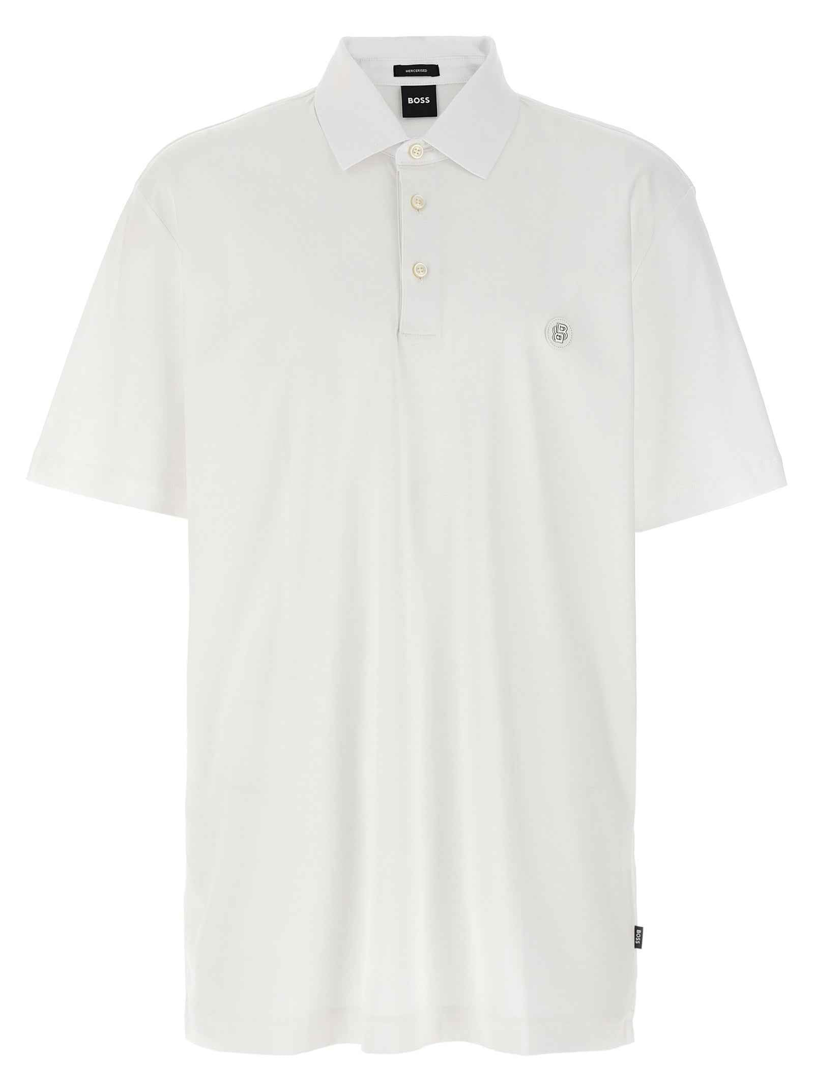 White Cotton Polo Shirt