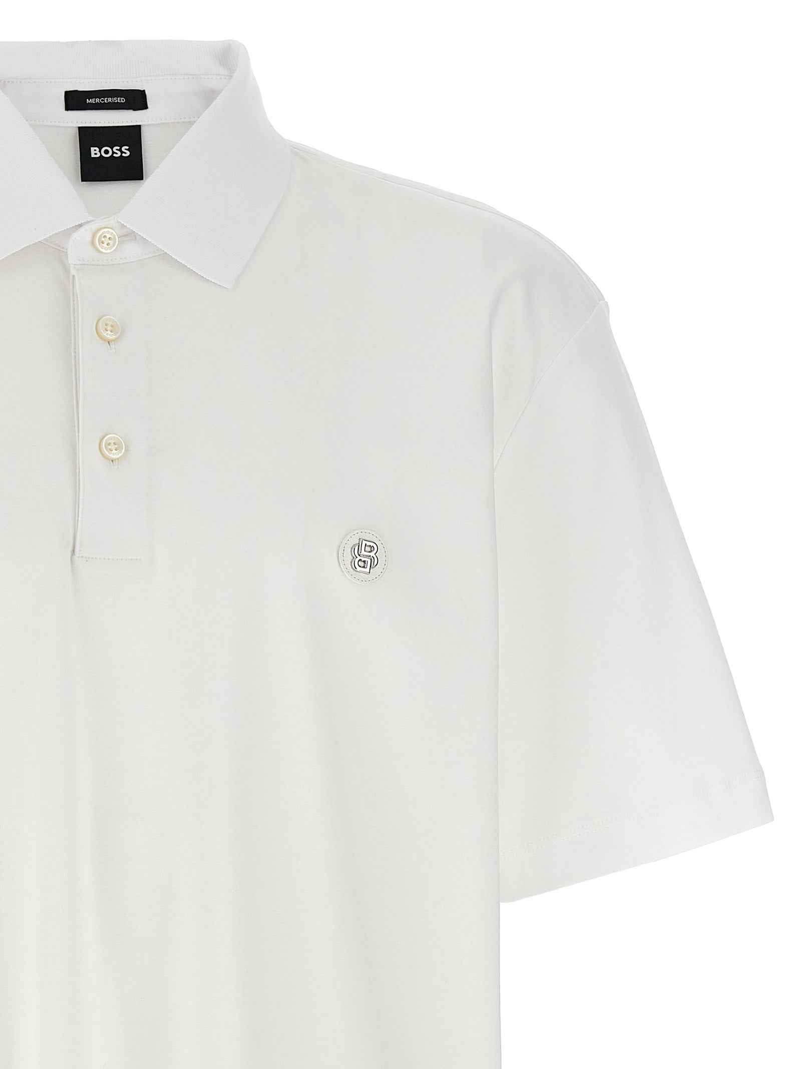White Cotton Polo Shirt