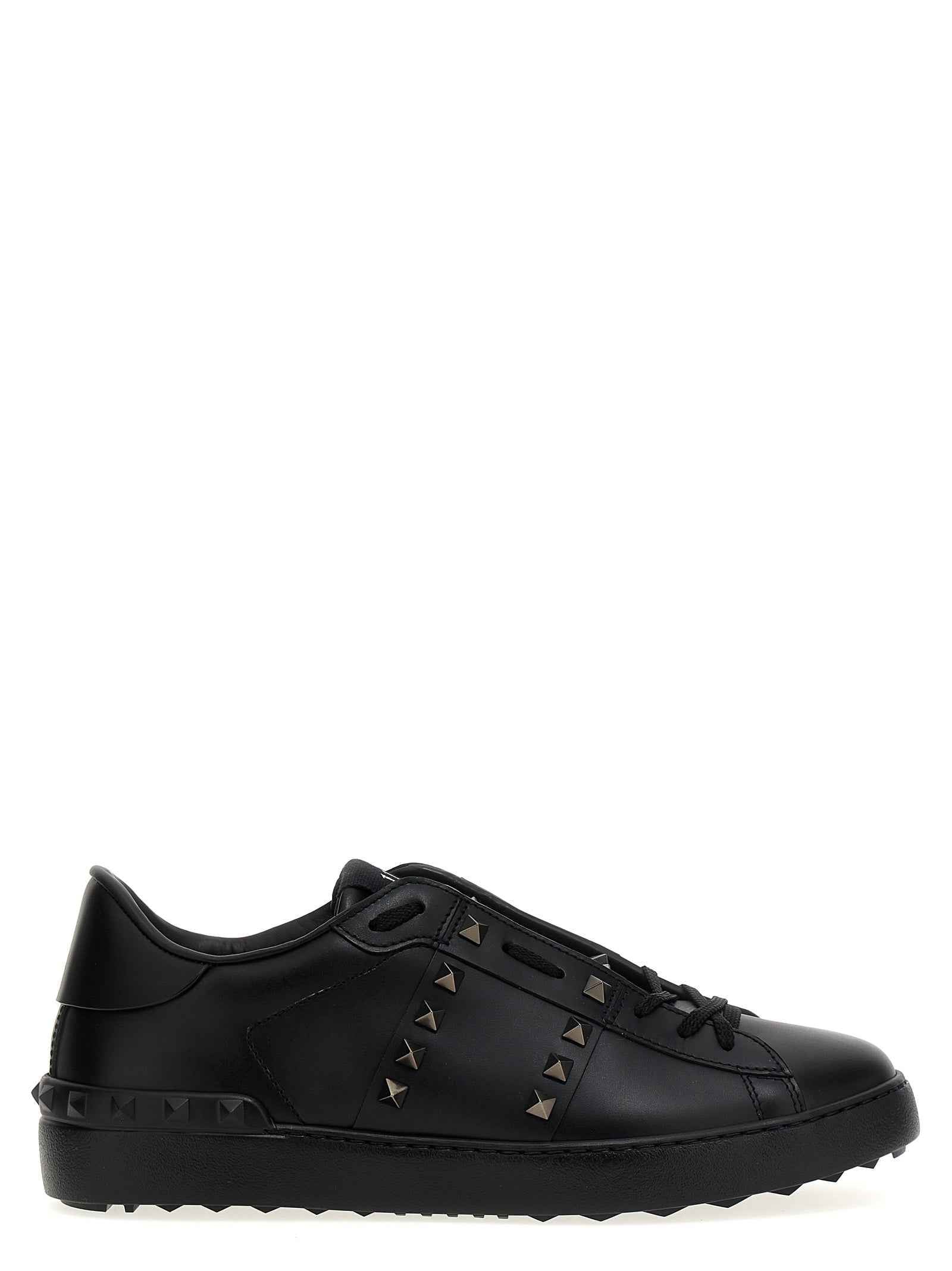Black Calfskin Low Top Sneakers