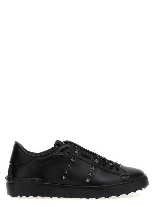 Black Calfskin Low Top Sneakers