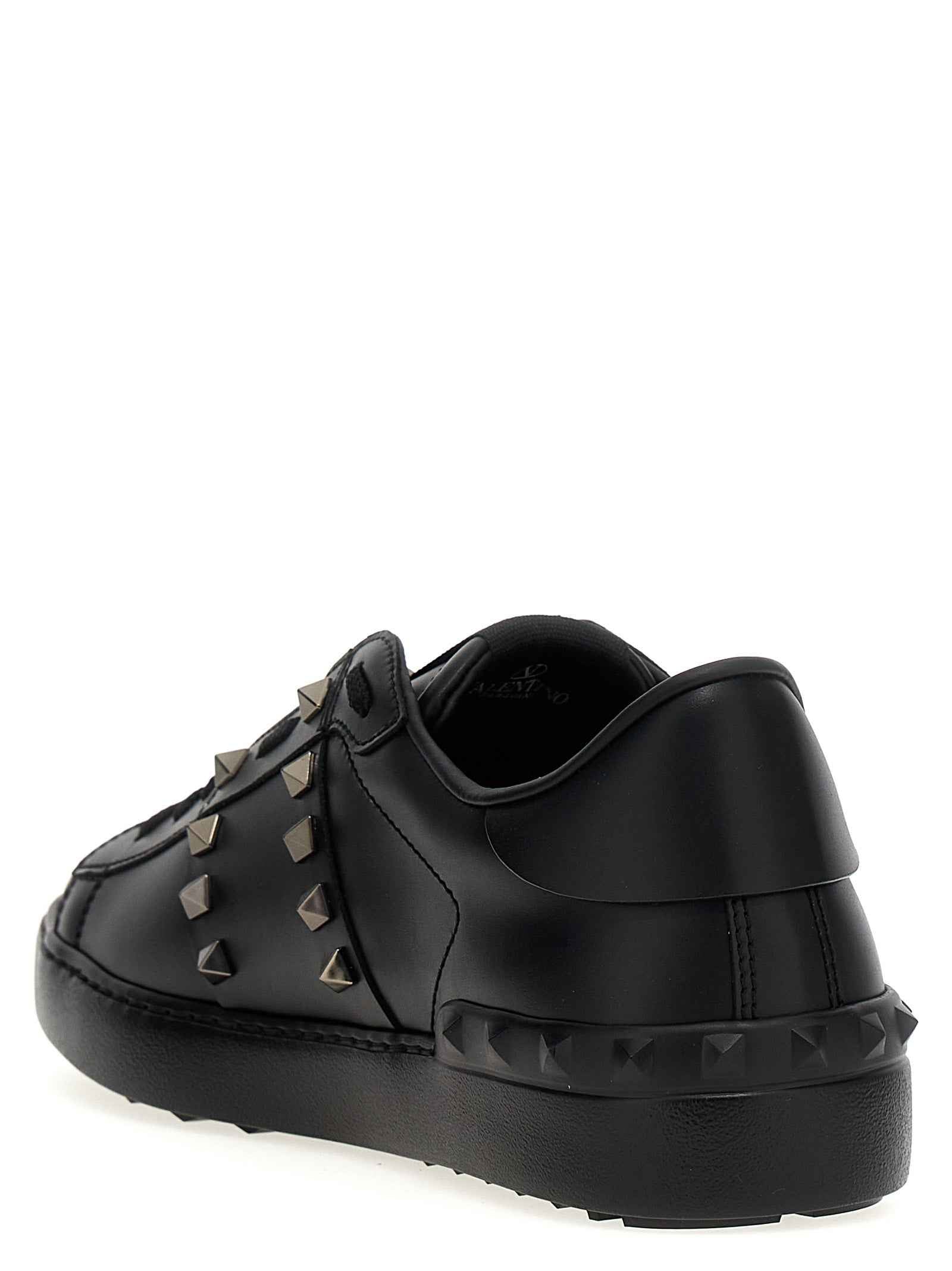 Black Calfskin Low Top Sneakers