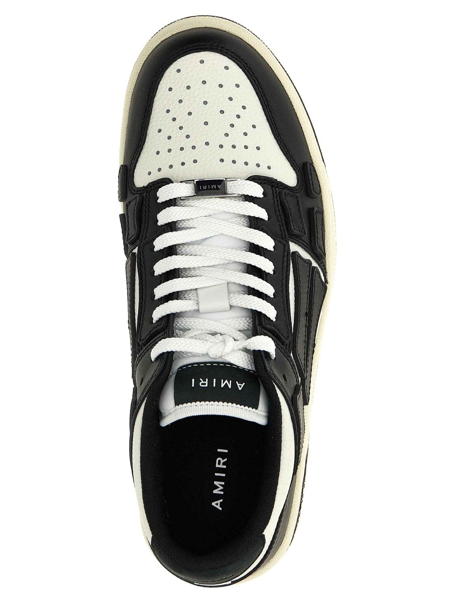 Bicolor Cowhide Low Top Sneakers