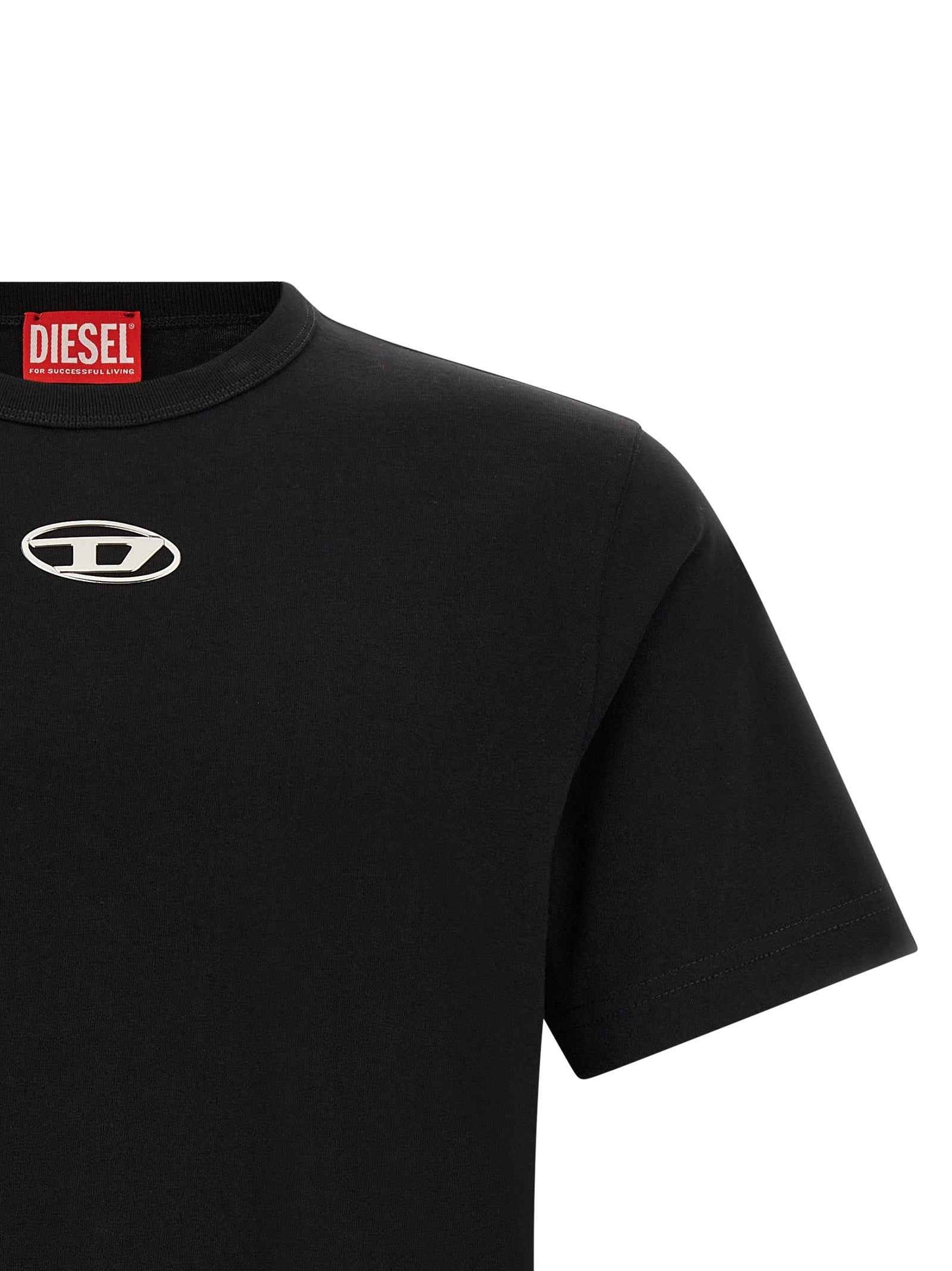 Black Cotton T-Shirt