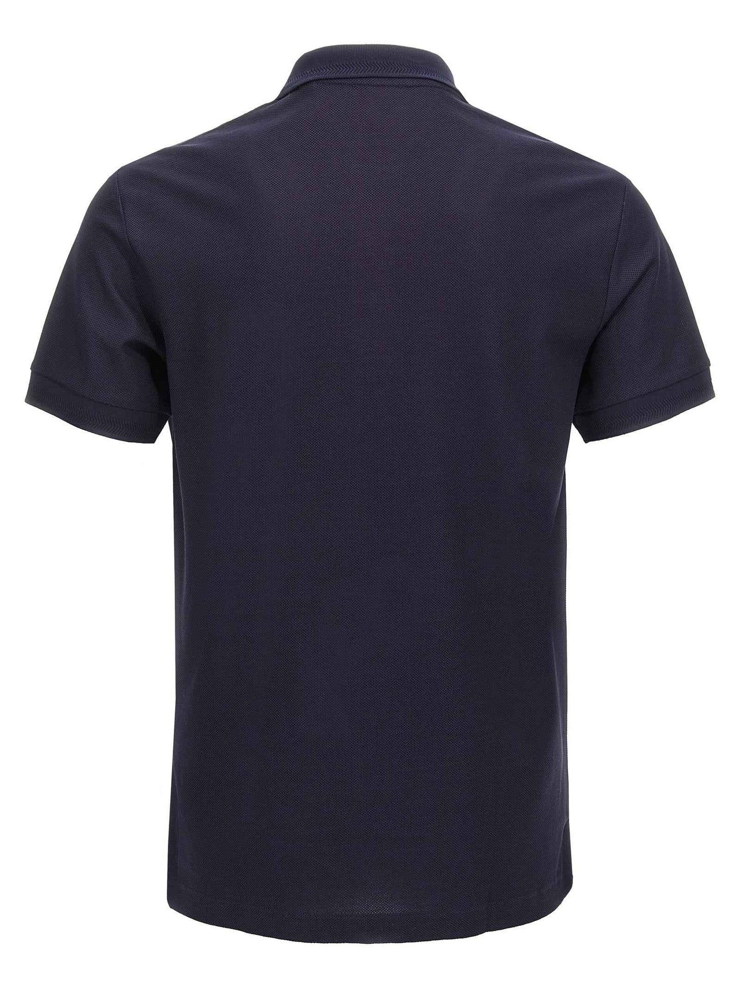 Blue Cotton Polo Shirt