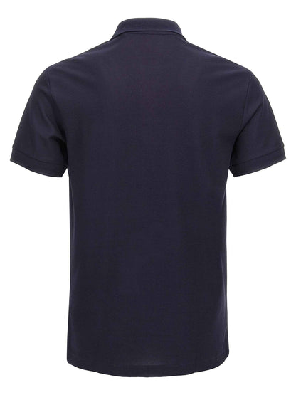 Blue Cotton Polo Shirt