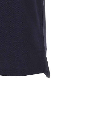 Blue Cotton Polo Shirt