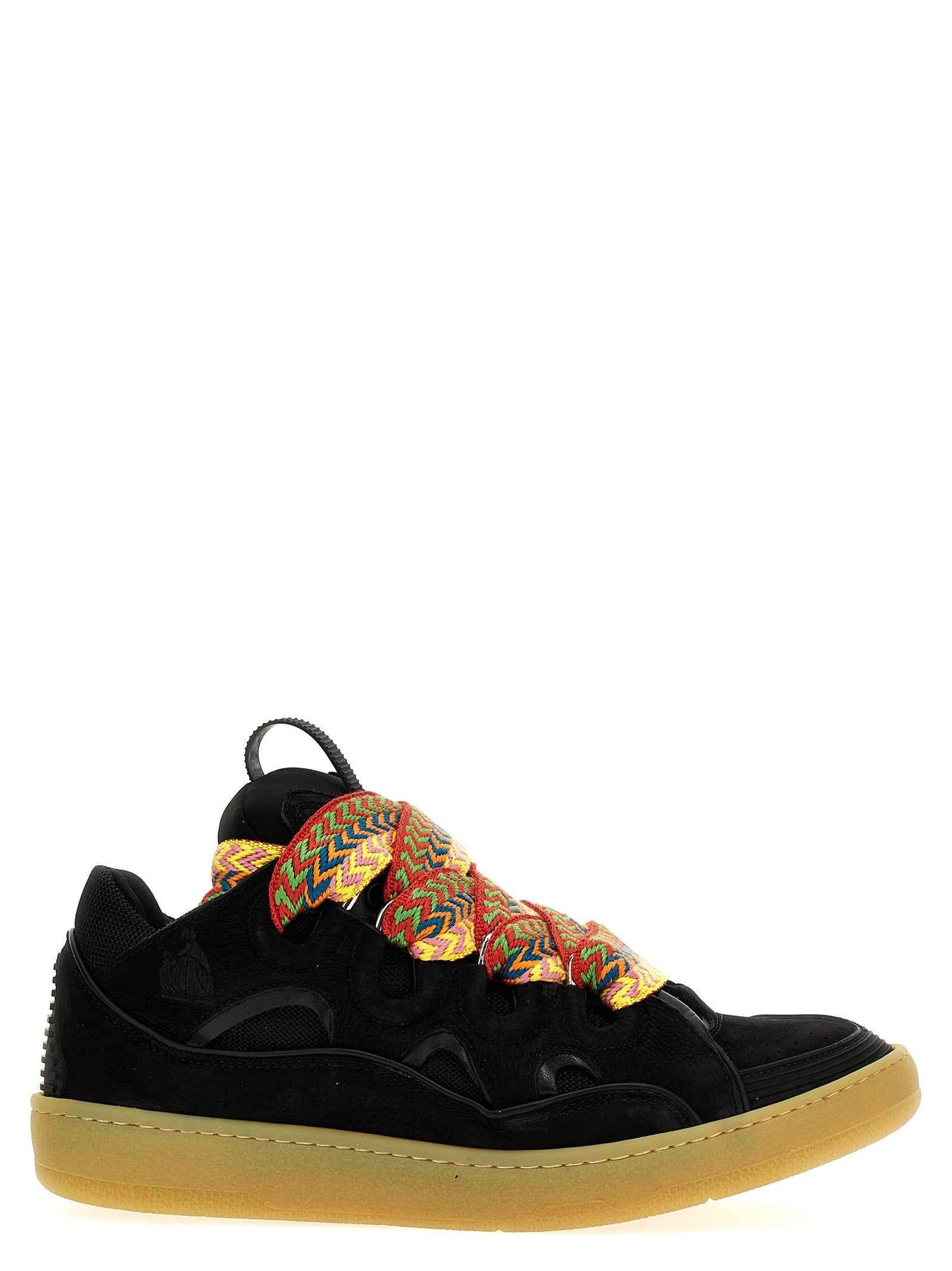 Black Calfskin Chunky Sneakers