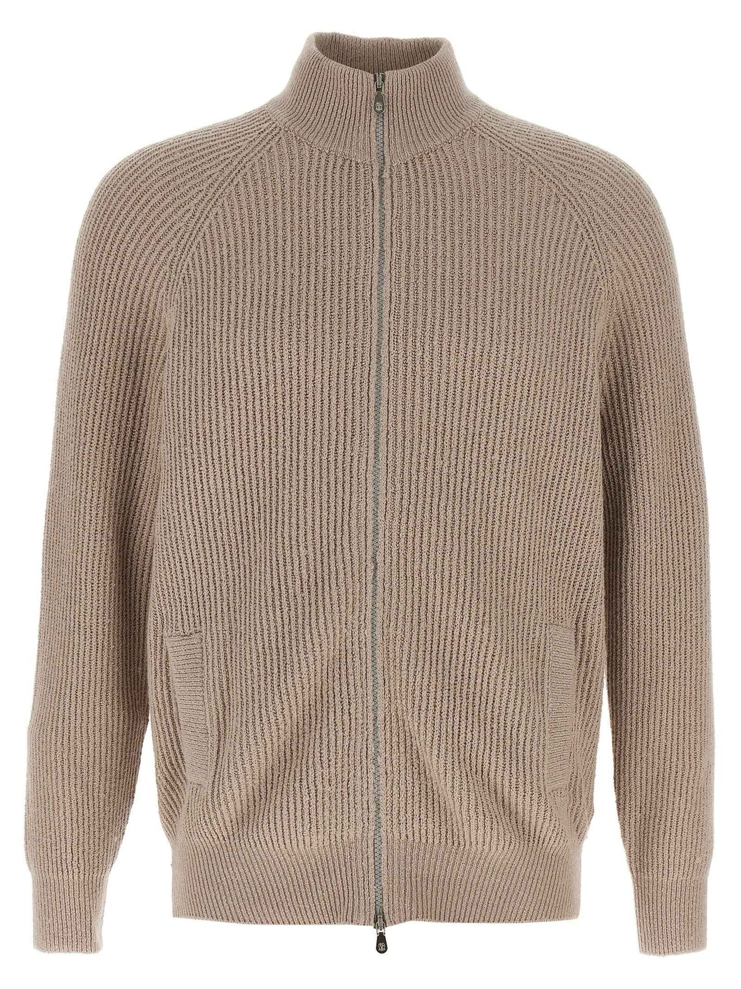 Beige Cotton Cardigan