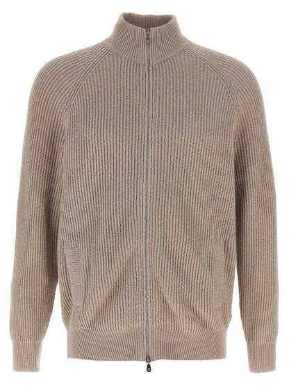 Beige Cotton Cardigan