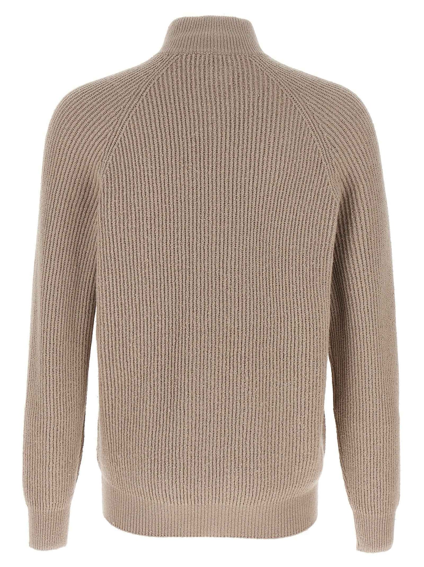 Beige Cotton Cardigan