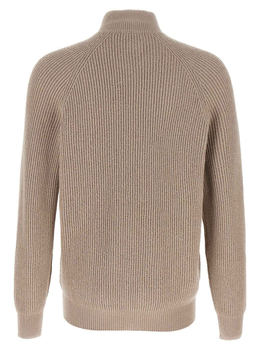 Beige Cotton Cardigan