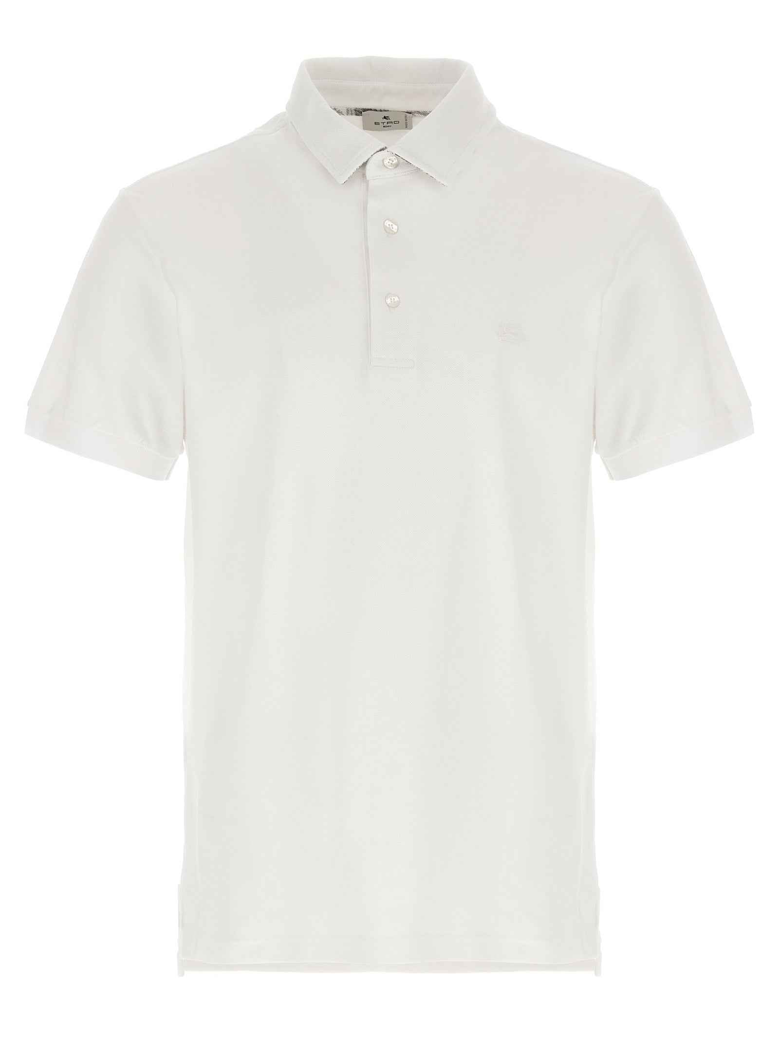White Cotton Polo Shirt