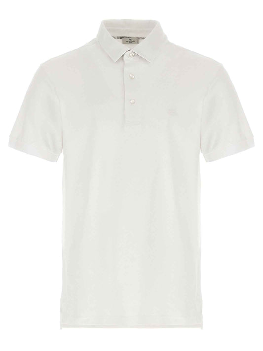 White Cotton Polo Shirt