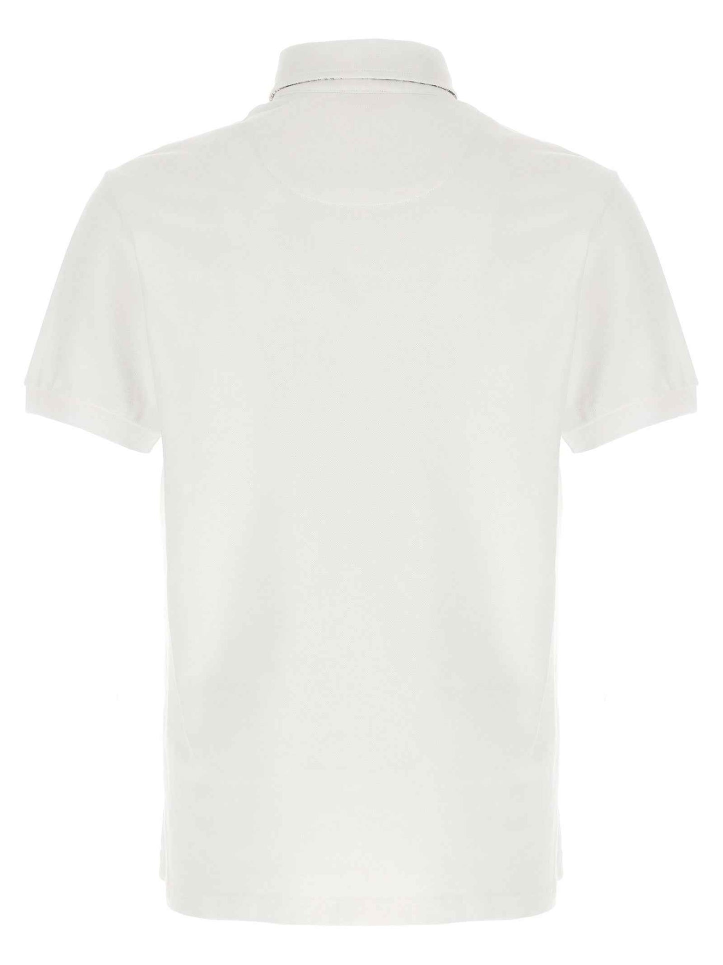 White Cotton Polo Shirt