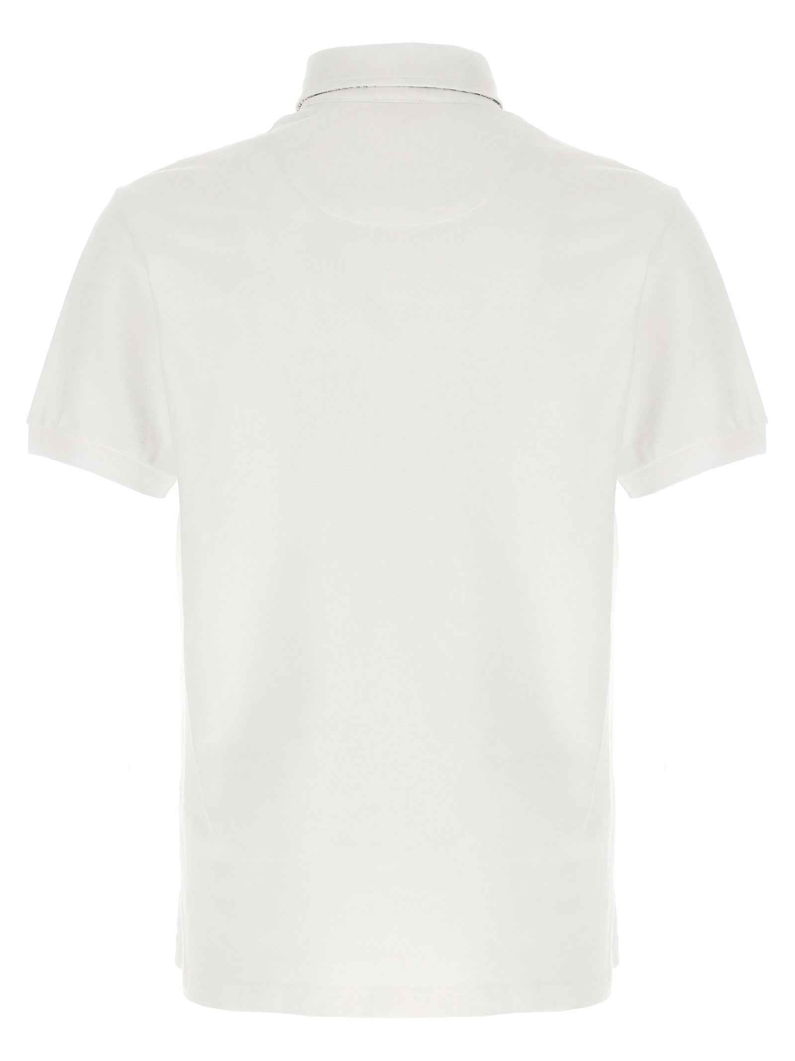 White Cotton Polo Shirt
