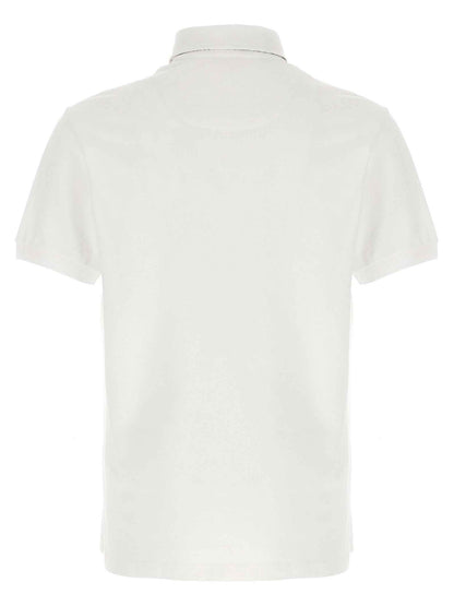 White Cotton Polo Shirt