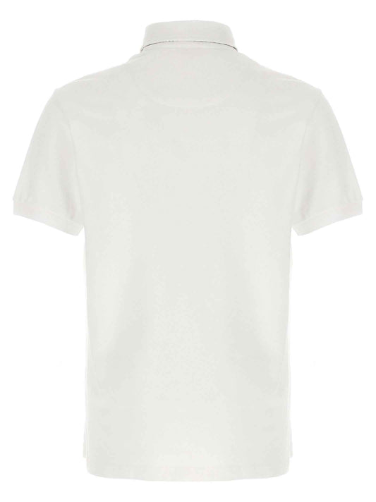 White Cotton Polo Shirt