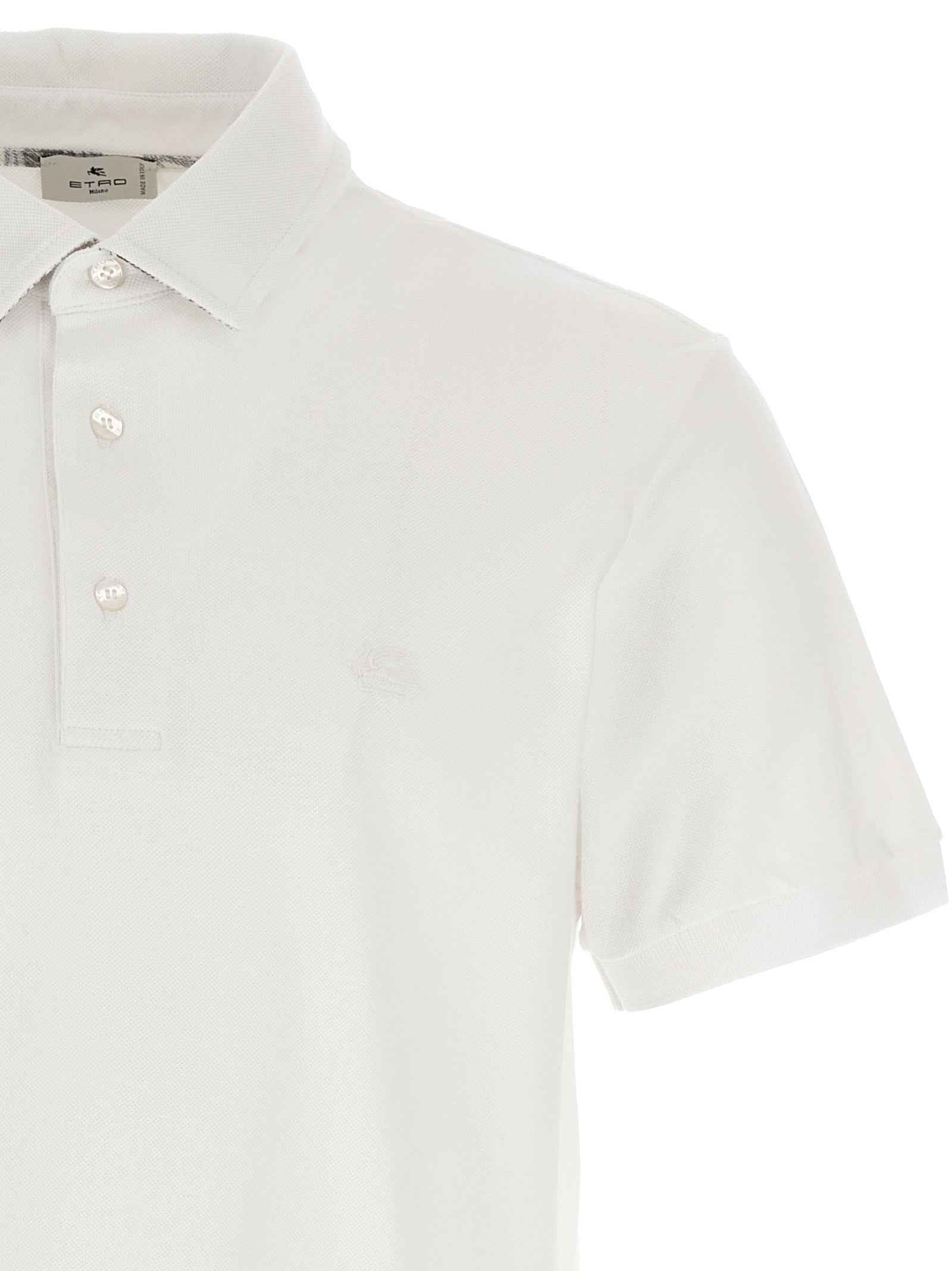White Cotton Polo Shirt