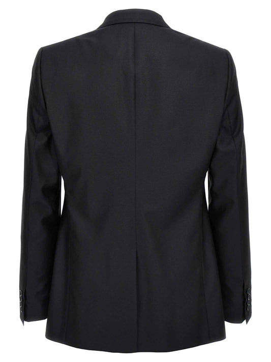 Blue Virgin Wool Two-Piece Suit