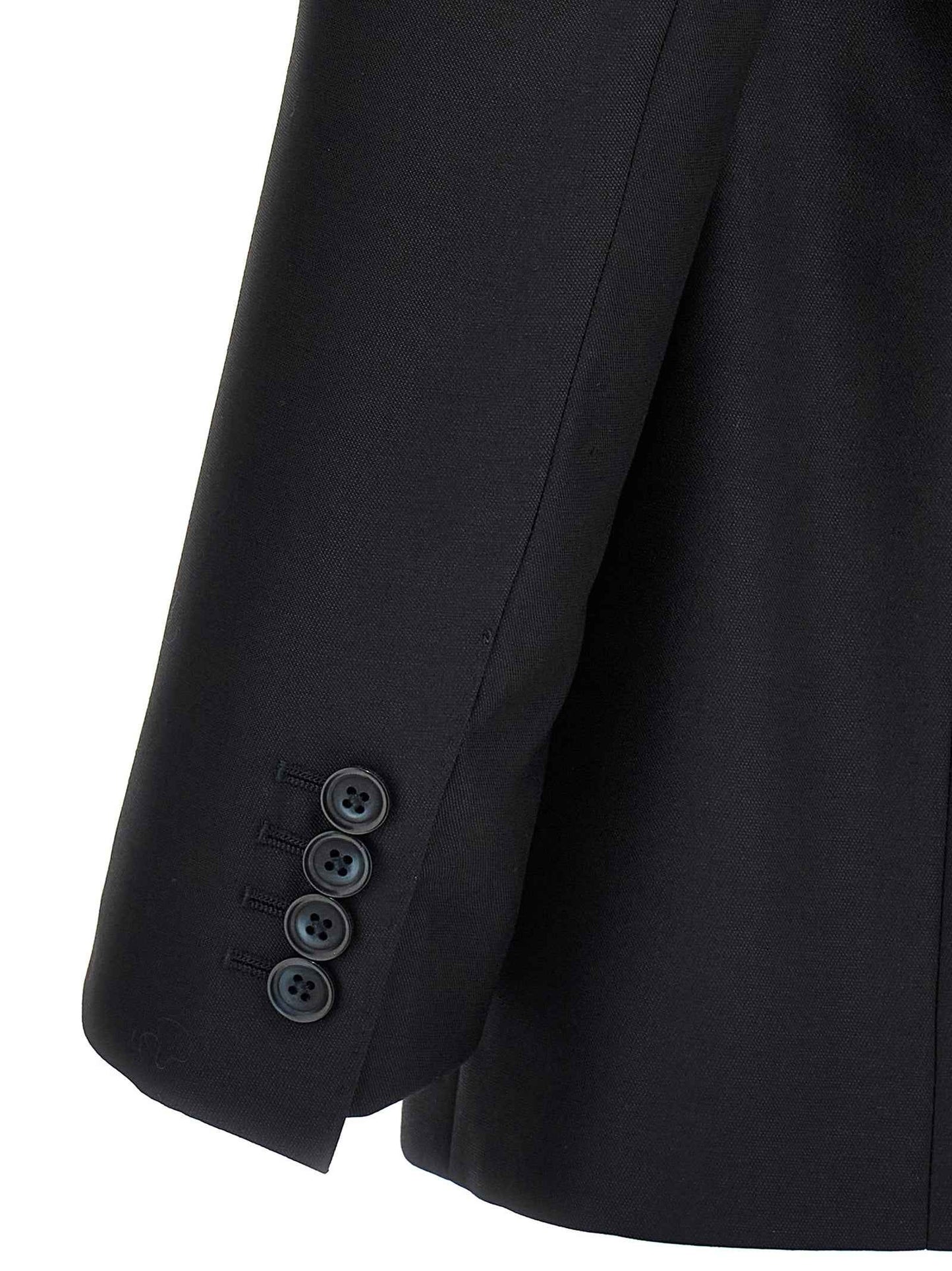 Blue Virgin Wool Two-Piece Suit